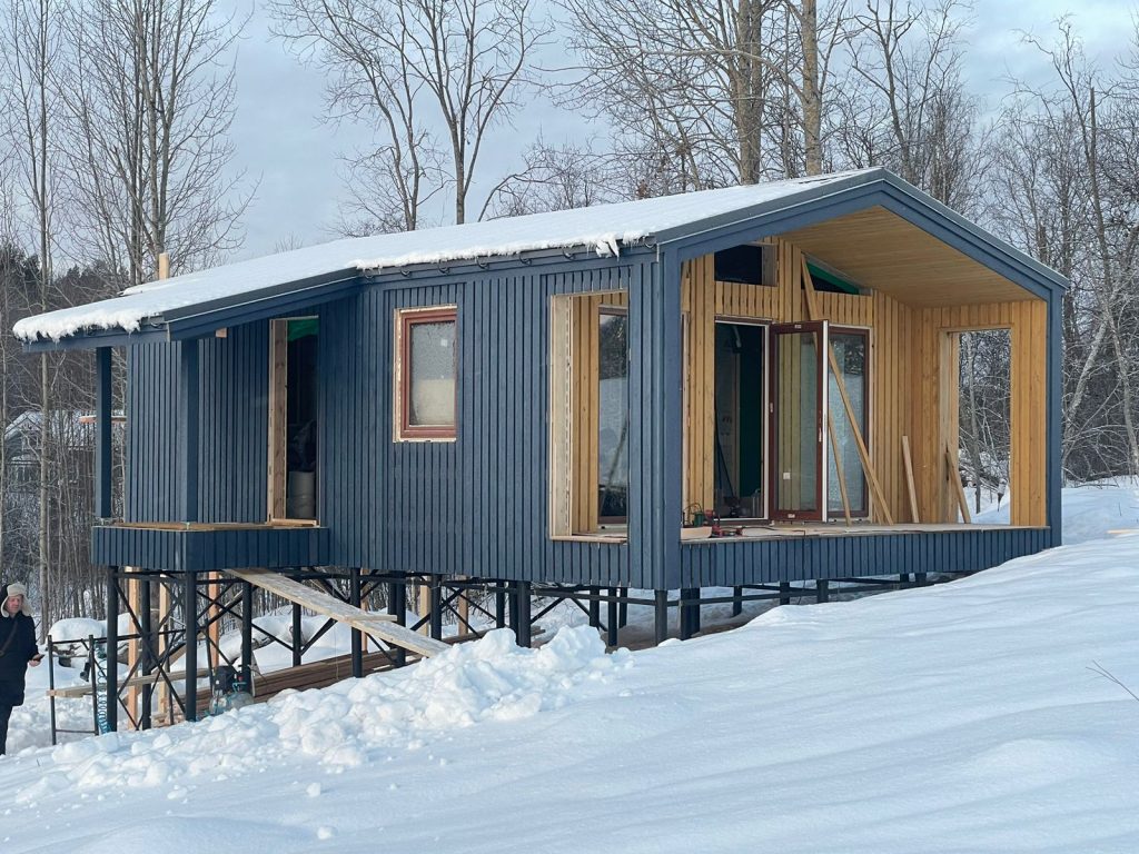 Одноэтажный дом в стиле "барн"