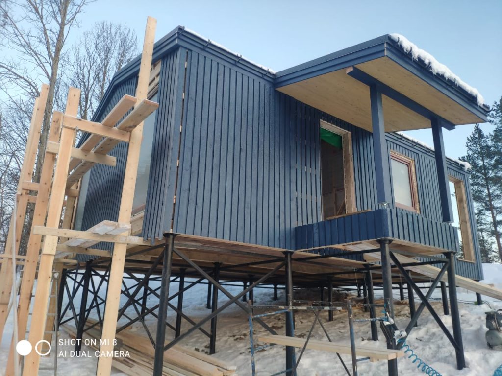 Одноэтажный дом в стиле "барн"