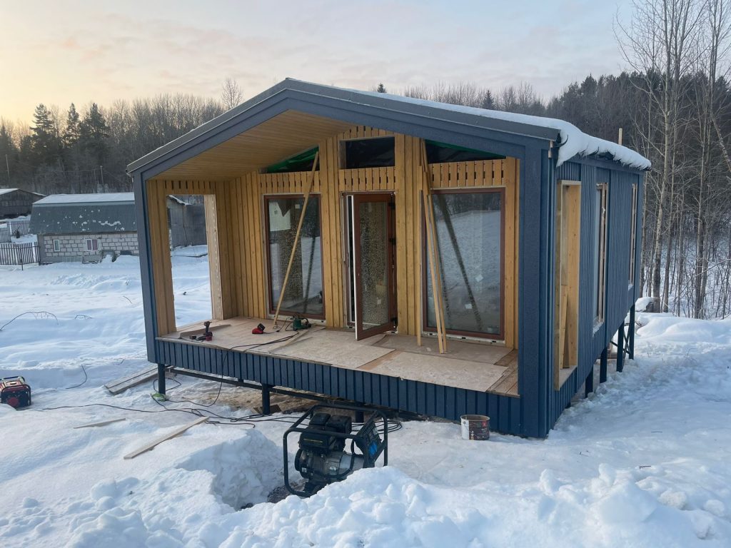 Одноэтажный дом в стиле "барн"