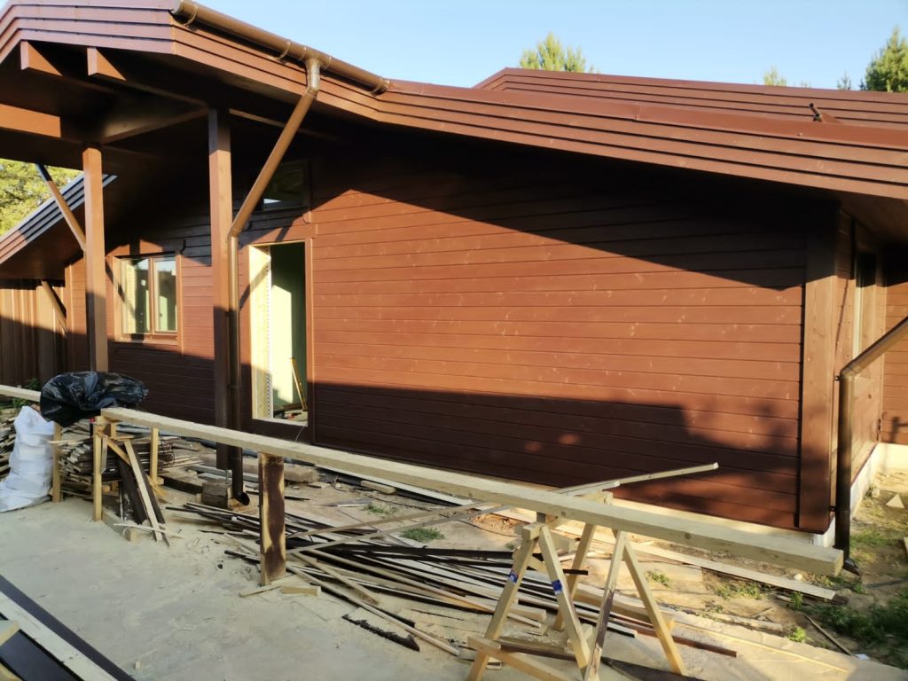 Одноэтажный дом в поселке Кобяково, Московская обл.