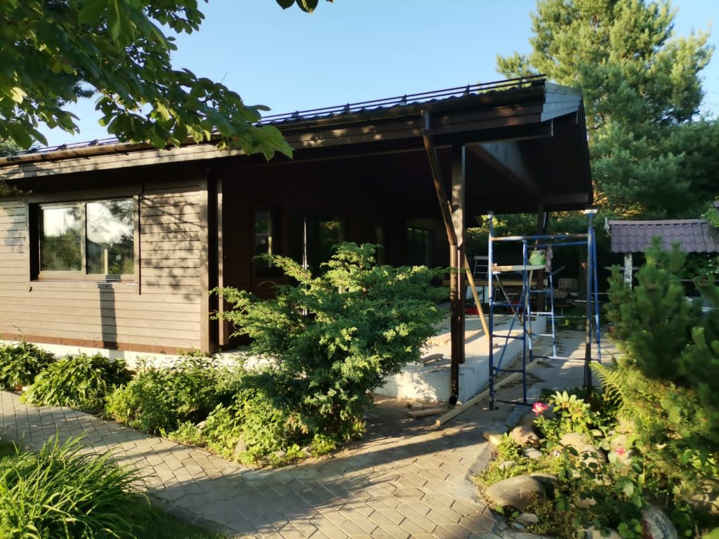 Одноэтажный дом в поселке Кобяково, Московская обл.