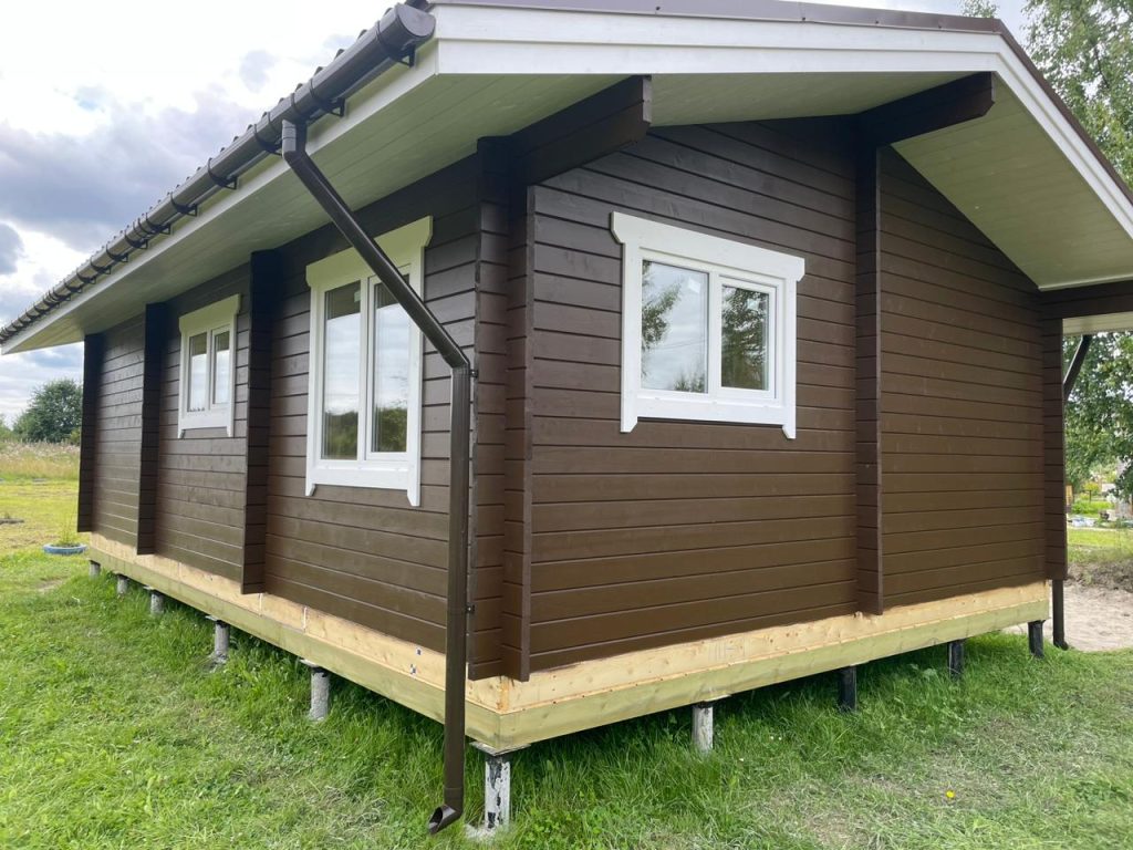 Одноэтажный дом в деревне Сопоха, Карелия. 47,8 кв. м