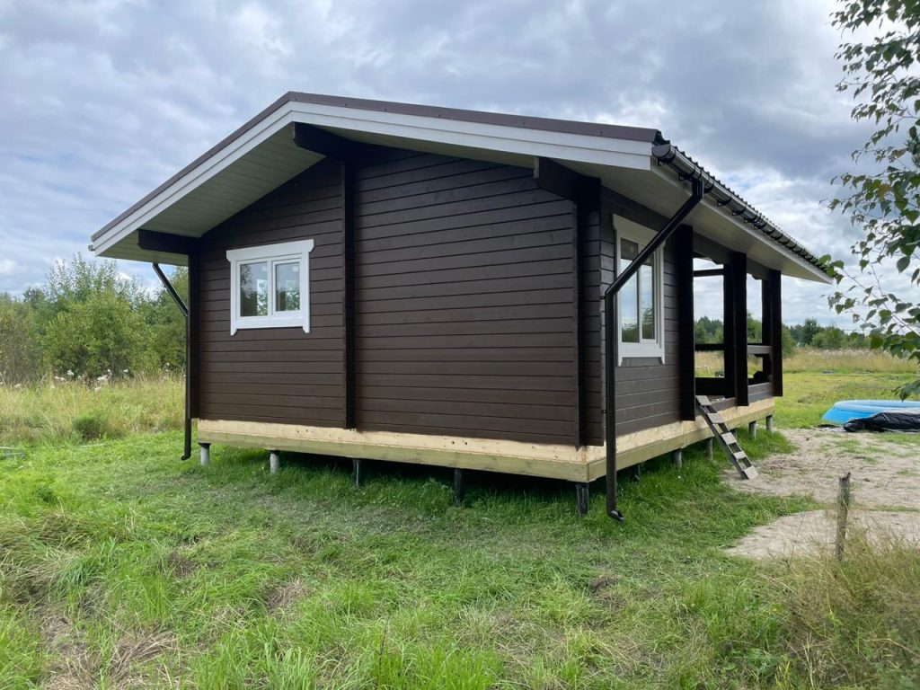 Одноэтажный дом в деревне Сопоха, Карелия. 47,8 кв. м