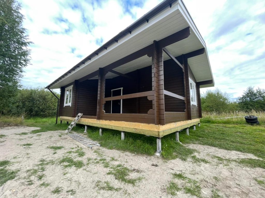 Одноэтажный дом в деревне Сопоха, Карелия. 47,8 кв. м
