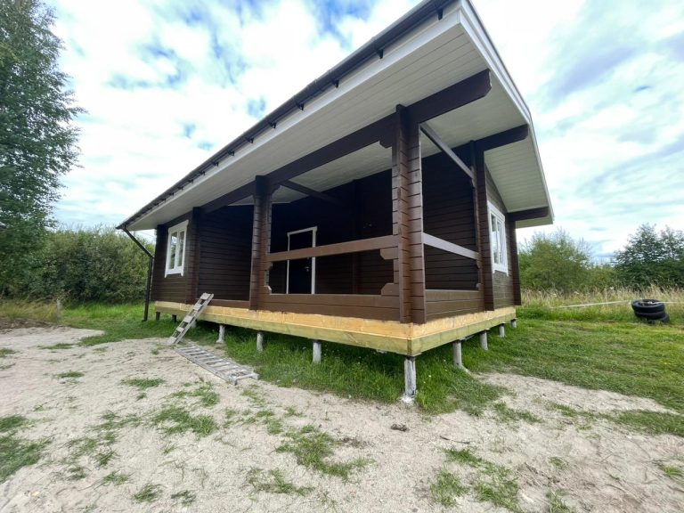 Одноэтажный дом в деревне Сопоха, Карелия. 47,8 кв. м