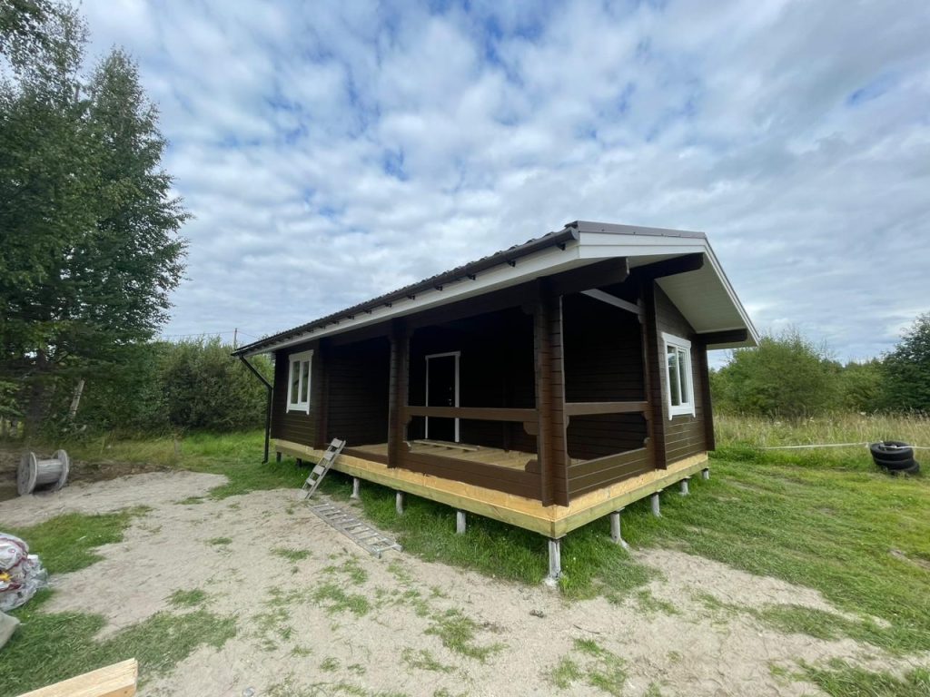 Одноэтажный дом в деревне Сопоха, Карелия. 47,8 кв. м