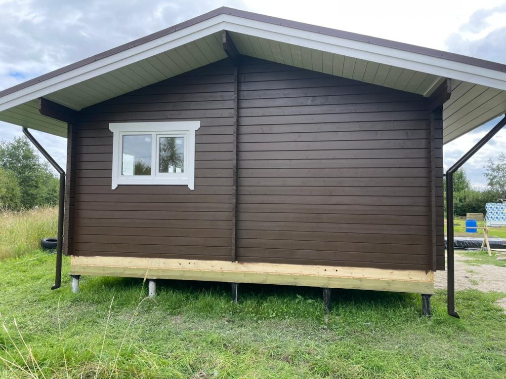 Одноэтажный дом в деревне Сопоха, Карелия. 47,8 кв. м